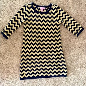 Lilly Pulitzer Girls - Metallic Sweater Dress (M 6-7)